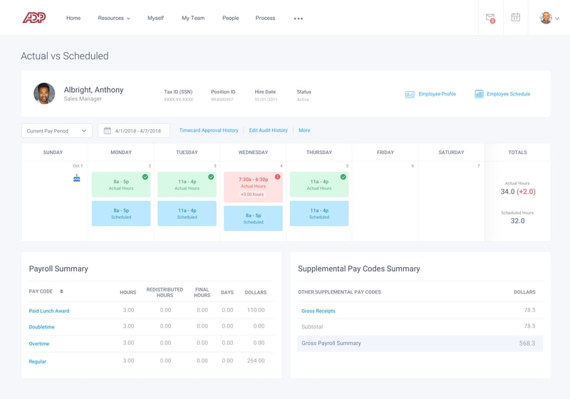 Adp time and attendance enterprise application